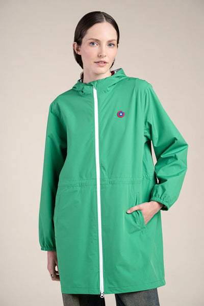 Amelot Couleur - Long raincoat - Flotte #couleur_cactus