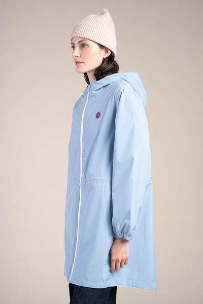 Amelot Couleur - Long raincoat - Flotte #couleur_ciel