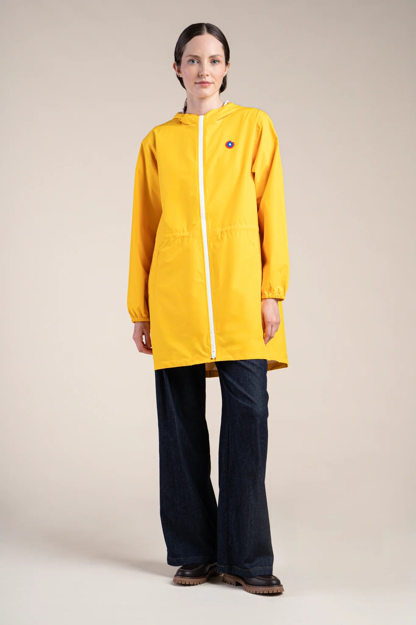 Amelot Couleur - Long raincoat - Flotte #couleur_citron