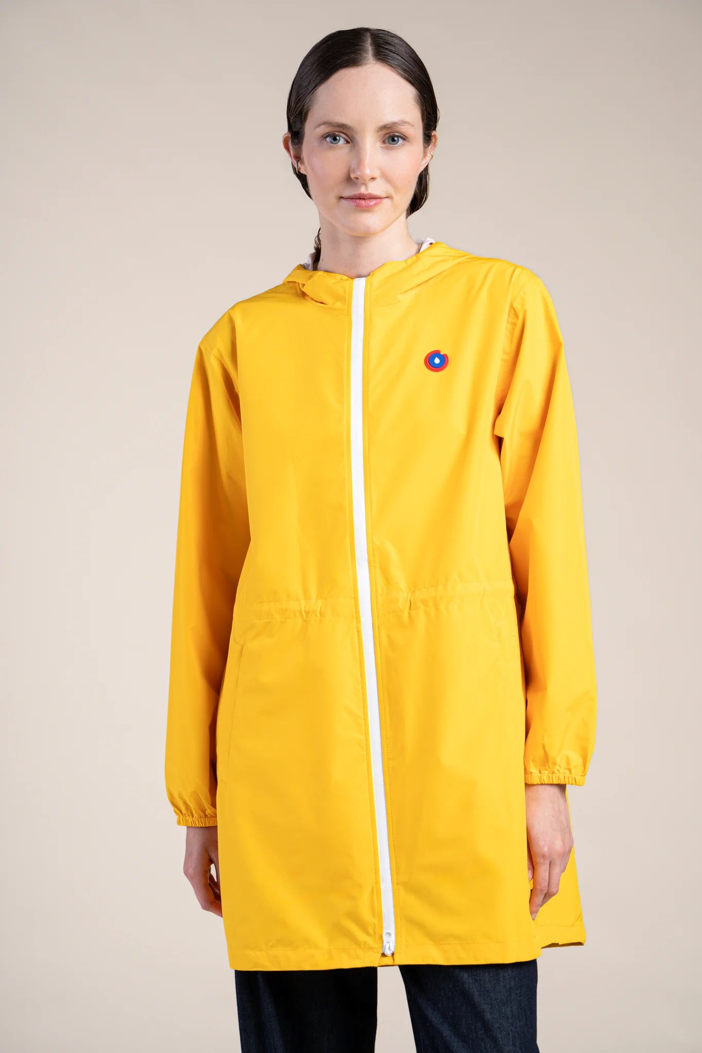 Amelot Couleur - Long raincoat - Flotte #couleur_citron