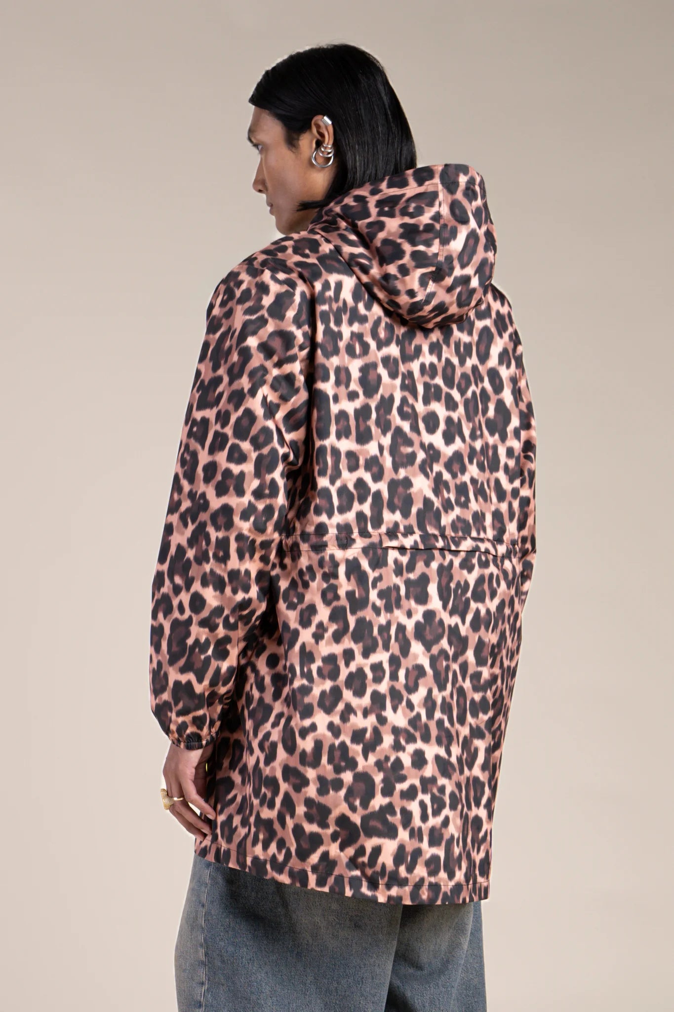 Amelot Imprimé- Imperméable Long - Flotte #couleur_new-leopard