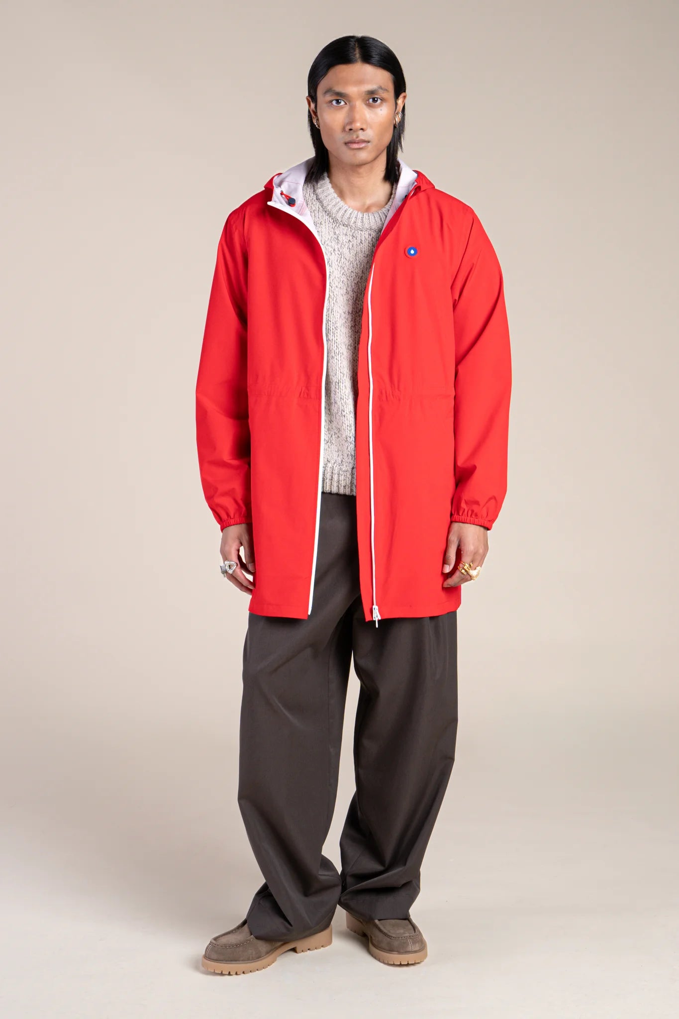 Amelot Couleur - Raincoat Long - Flotte #couleur_rouge