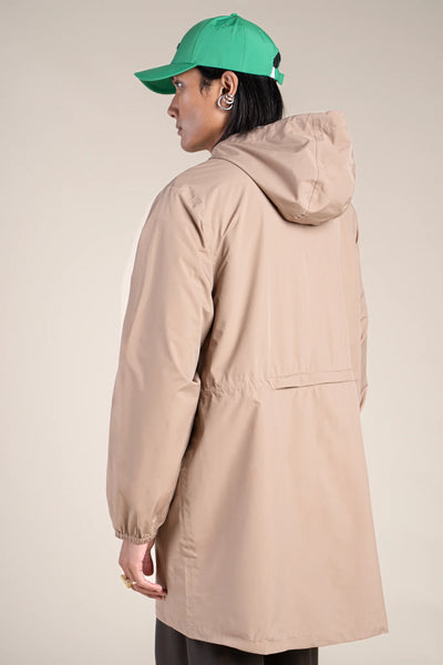 Amelot Classique - Long raincoat - Flotte #couleur_sahara