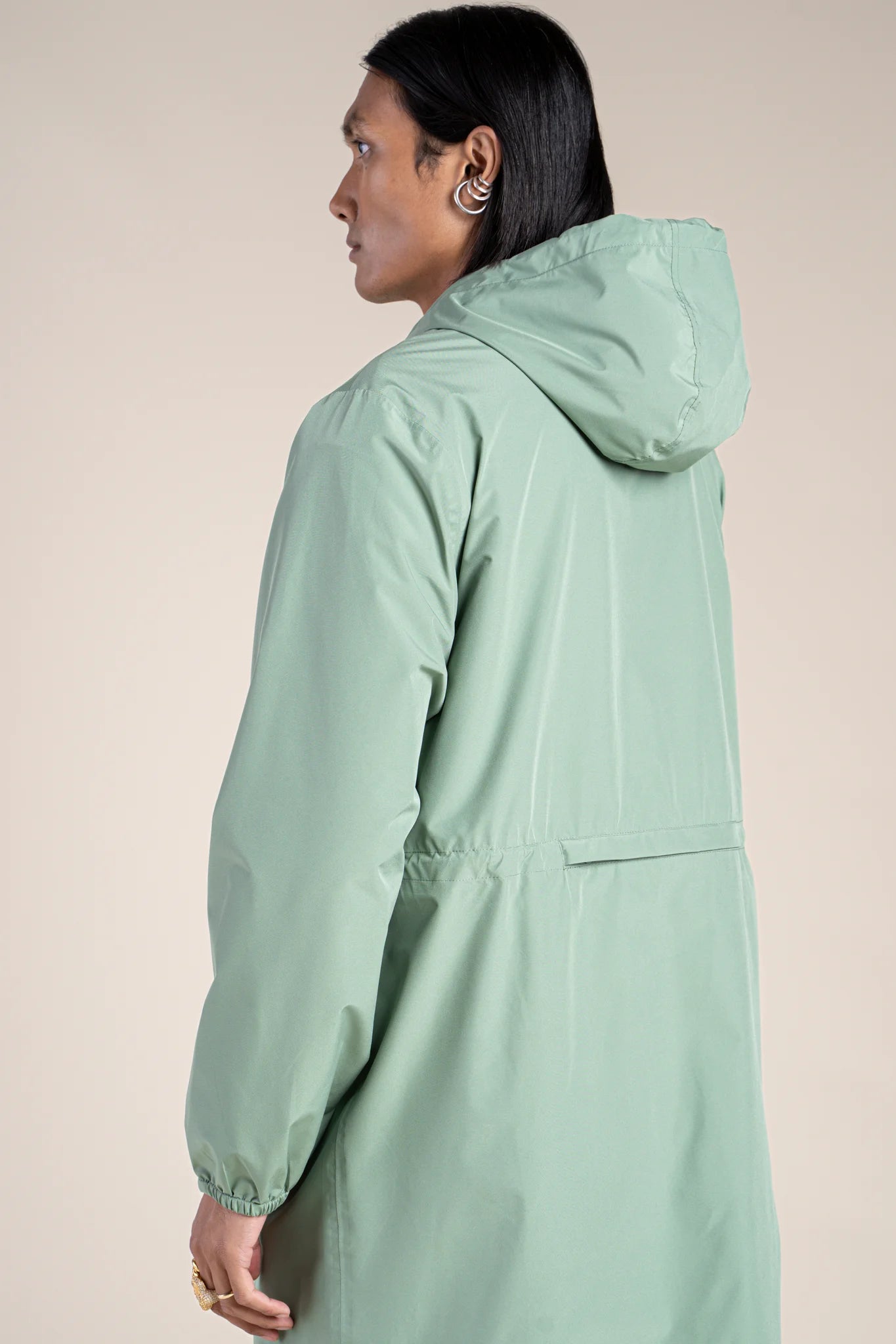 Amelot Couleur - Raincoat Long - Flotte #couleur_vert-sauge