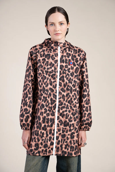 Amelot Printed - Long Raincoat - Flotte #couleur_new-leopard