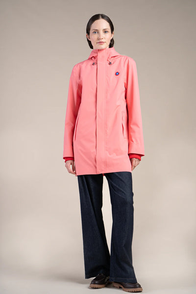 Beaubourg waterproof parka right #couleur_corail