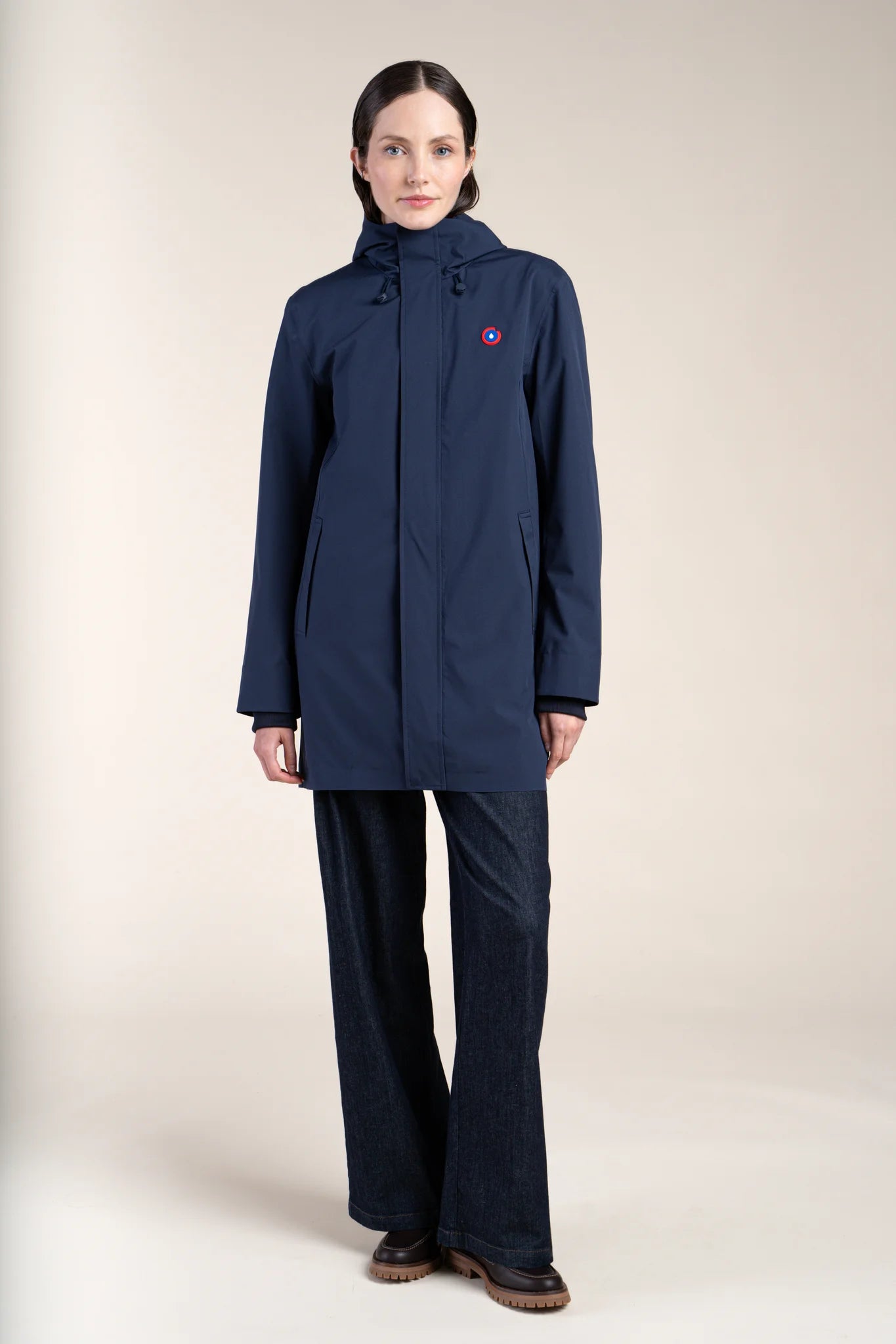 Beaubourg waterproof parka right #couleur_indigo