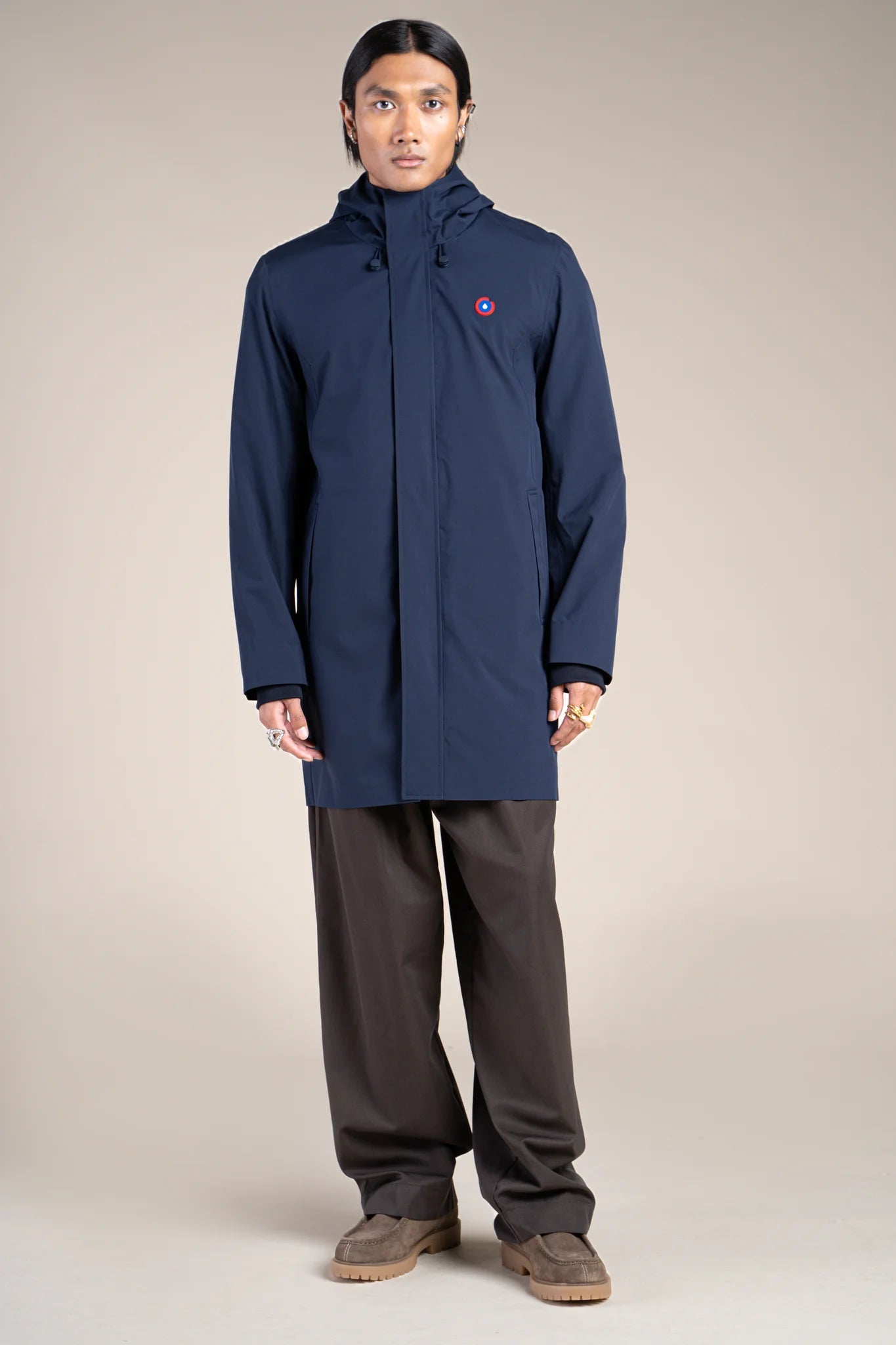 Beaubourg waterproof parka right #couleur_indigo