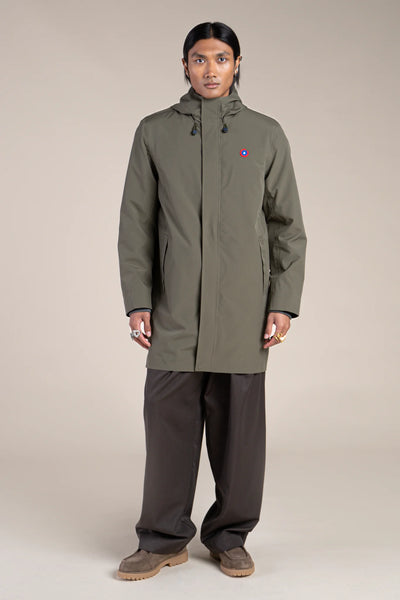 Beaubourg waterproof parka right #kaki_color