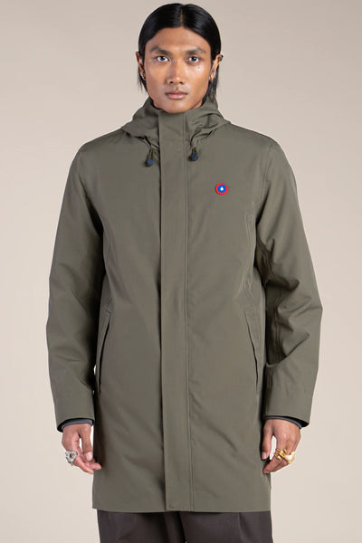 Beaubourg waterproof parka right #kaki_color