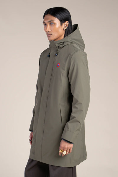 Beaubourg waterproof parka right #kaki_color