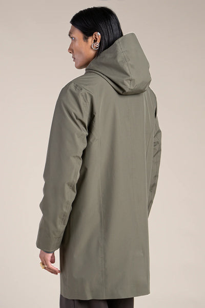 Beaubourg waterproof parka right #kaki_color