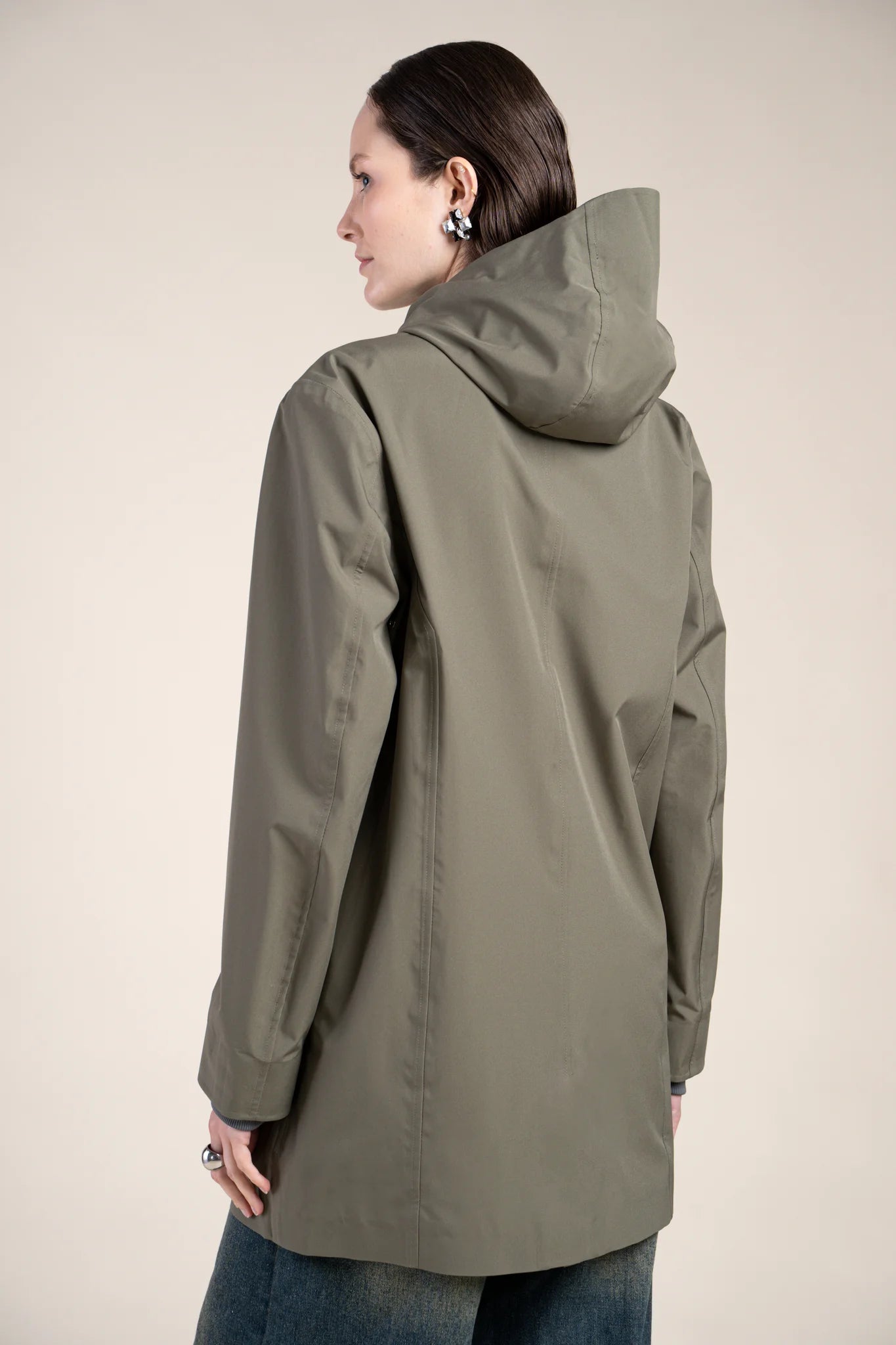 Beaubourg waterproof parka right #kaki_color