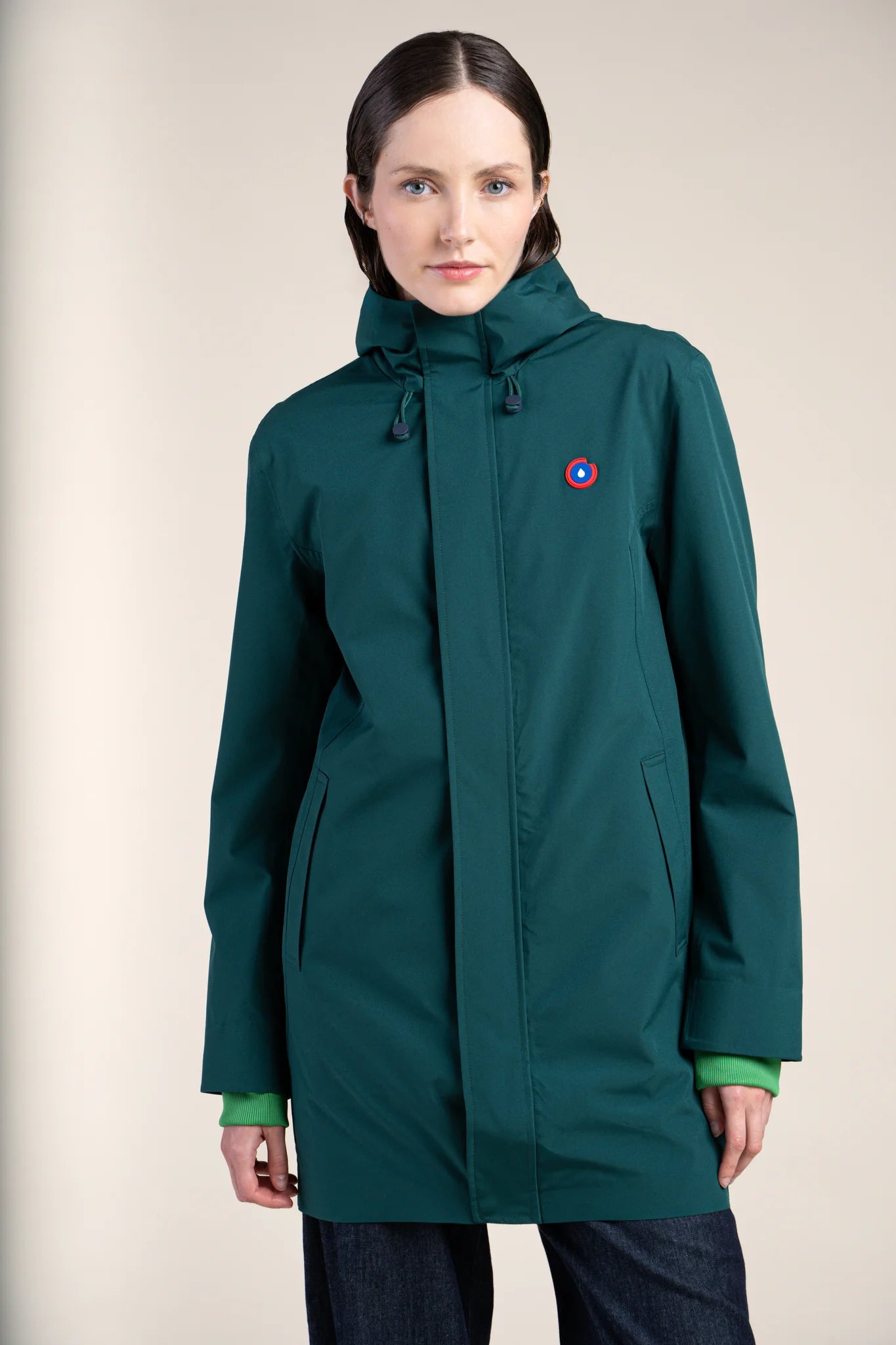 Beaubourg waterproof parka right #couleur_sapin