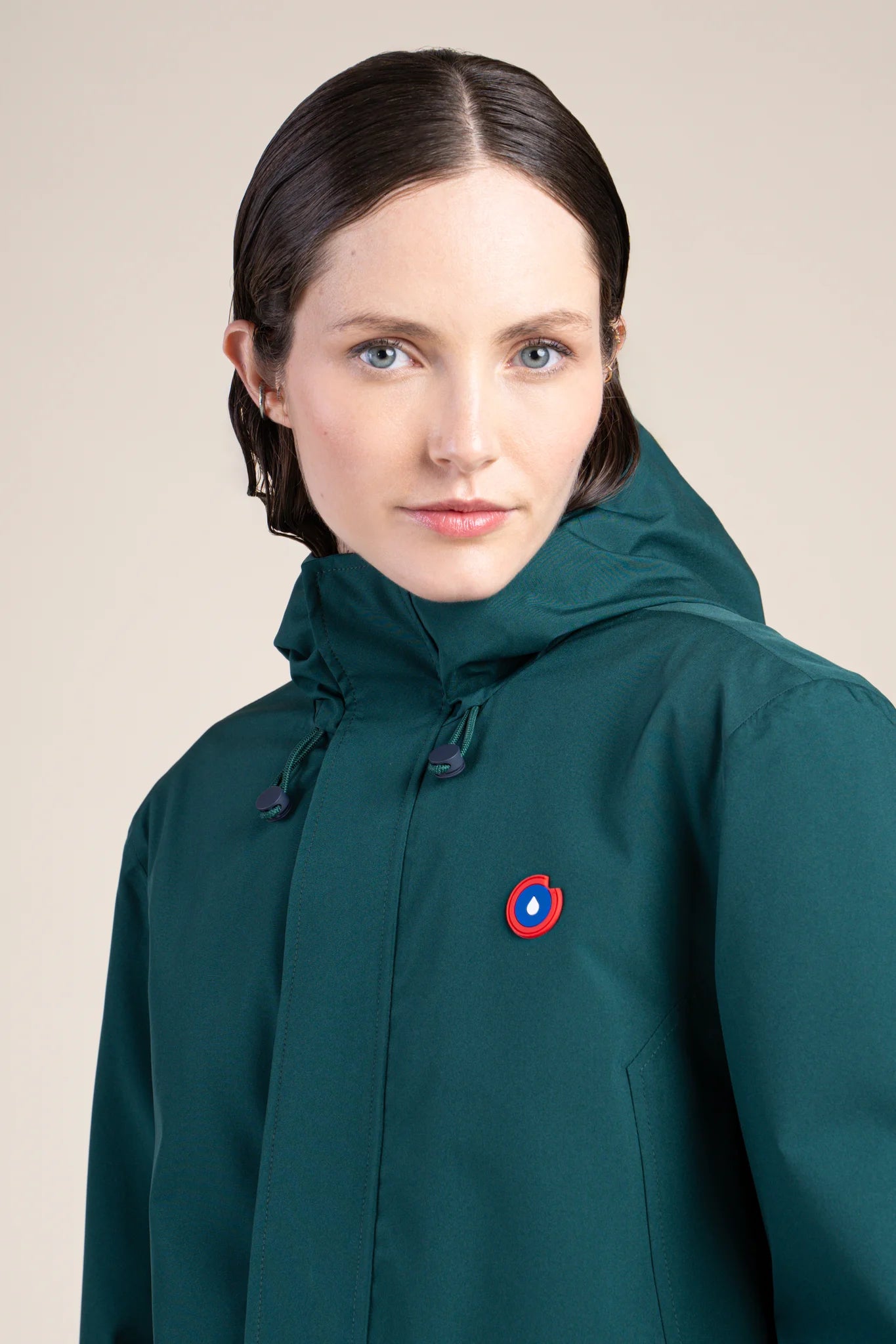 Beaubourg waterproof parka right #couleur_sapin