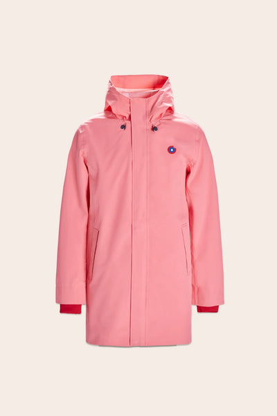 Beaubourg waterproof parka right #couleur_corail