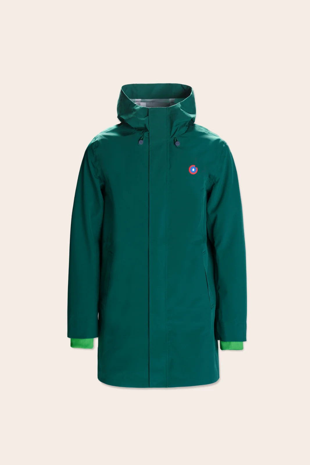 Beaubourg waterproof parka right #couleur_sapin