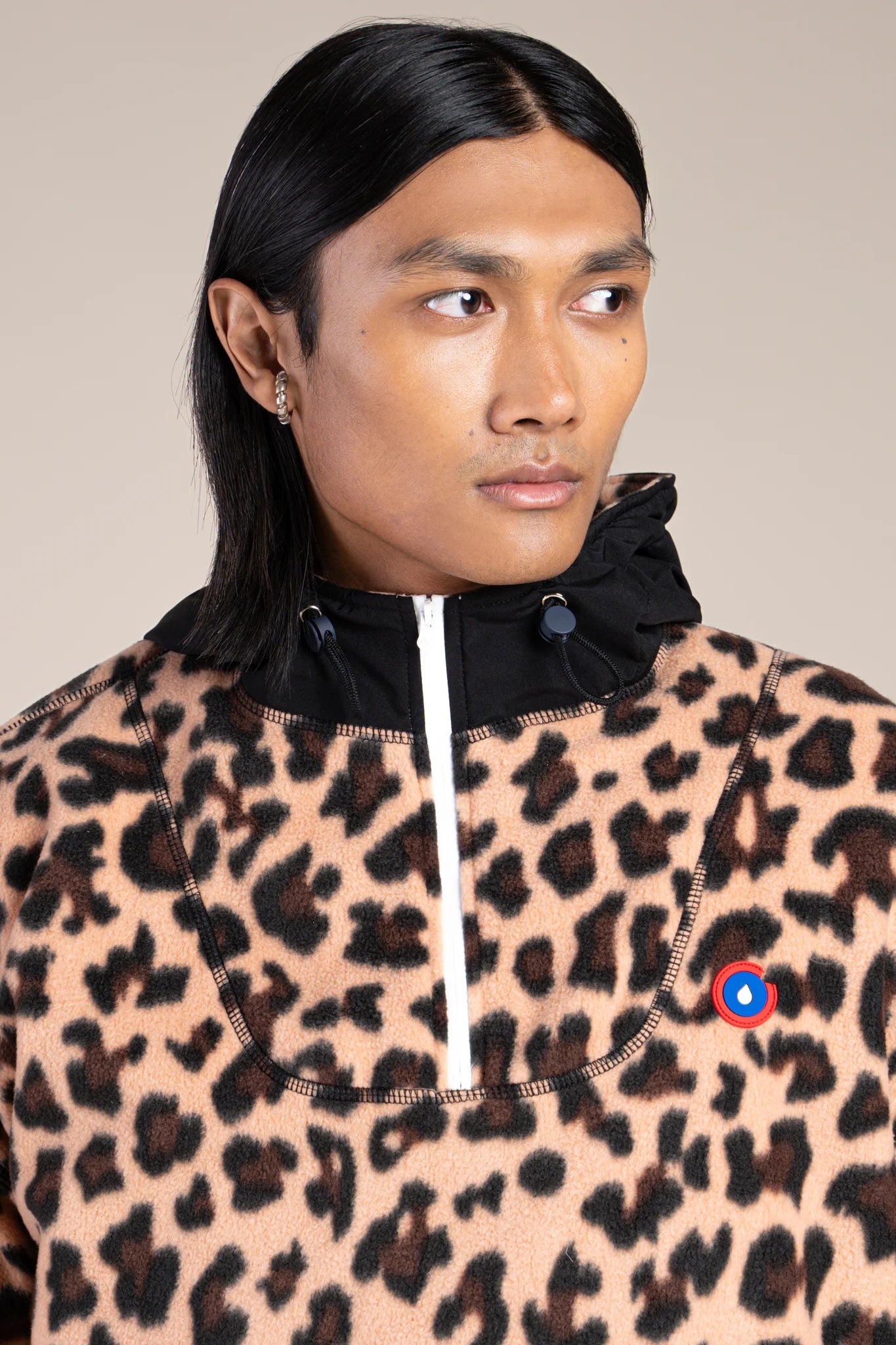 Leopard fleece sweater #couleur_new-leopard