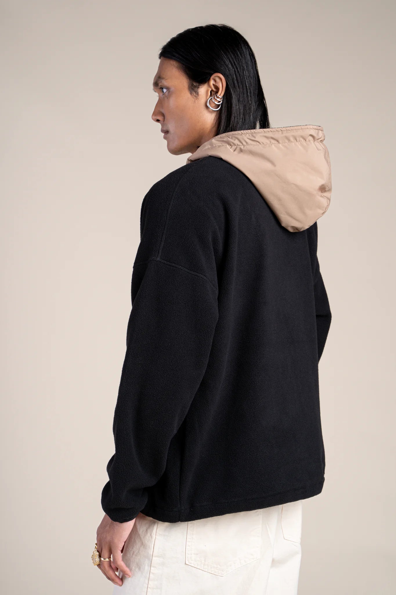 Belleville - Waterproof fleece hoodie - Flotte #couleur_ombre