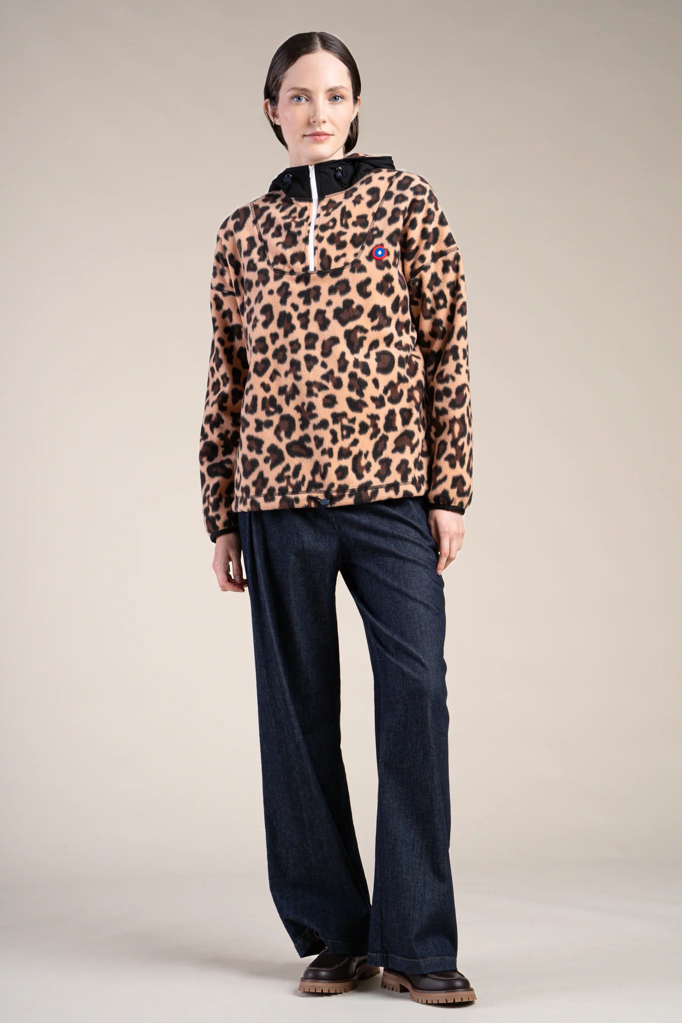 Leopard Fleece Sweater 