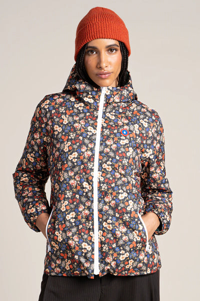 Charonne - Reversible down jacket - Flotte #couleur_sapin-bloom