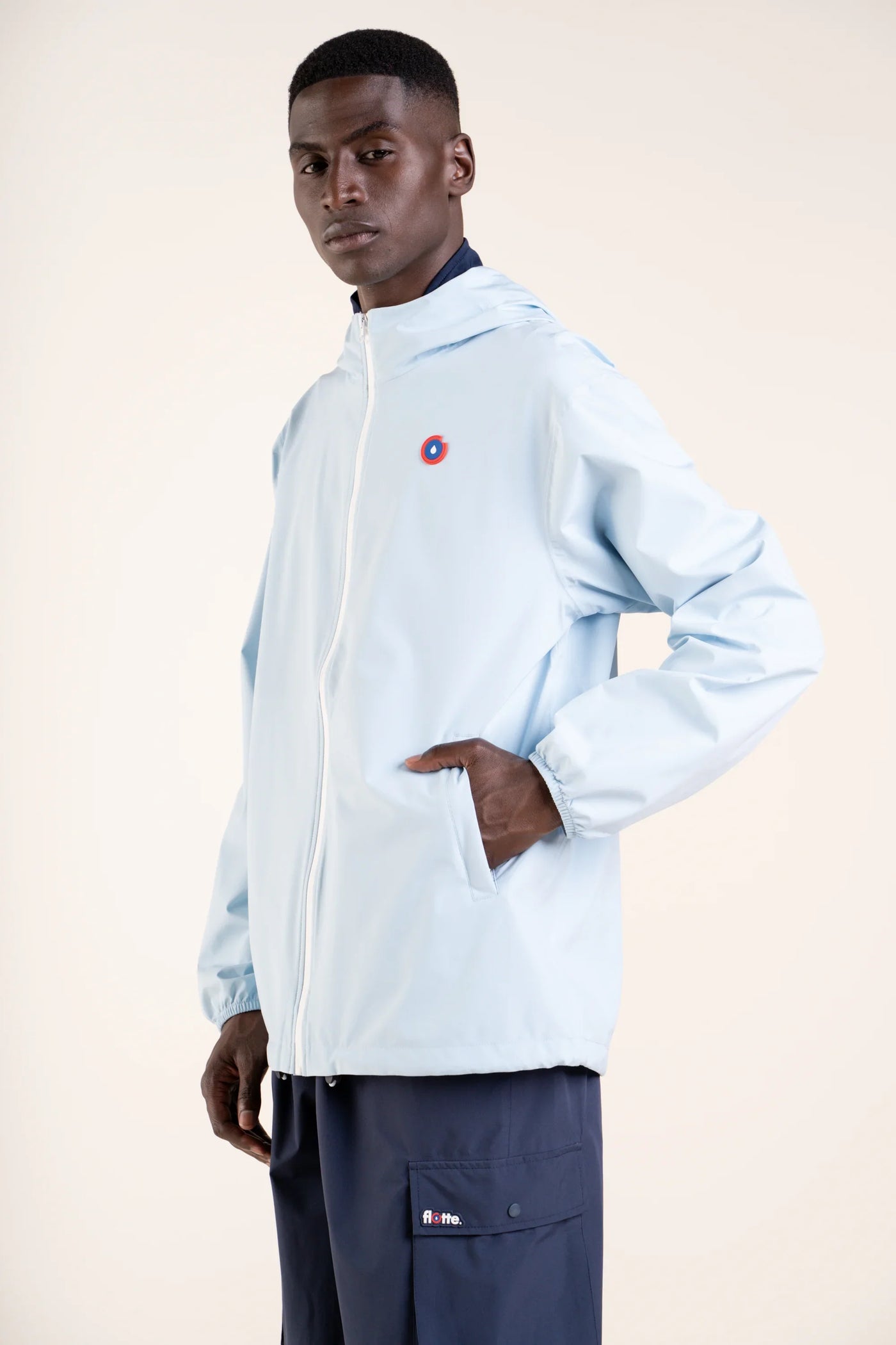 Passy - Raincoat Windbreaker Short - Flotte #couleur_iceberg