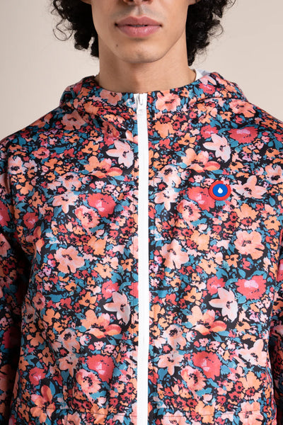 Amelot Printed - Long Raincoat - Flotte #couleur_blossom