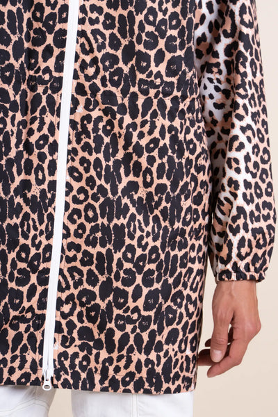 Amelot Printed - Long Raincoat - Flotte #couleur_leopard