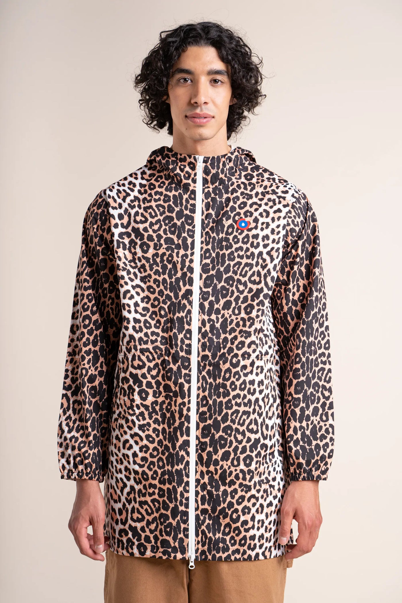 Amelot Printed - Long Raincoat - Flotte #couleur_leopard