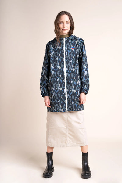 Amelot Printed - Long Raincoat - Flotte #couleur_new-camo