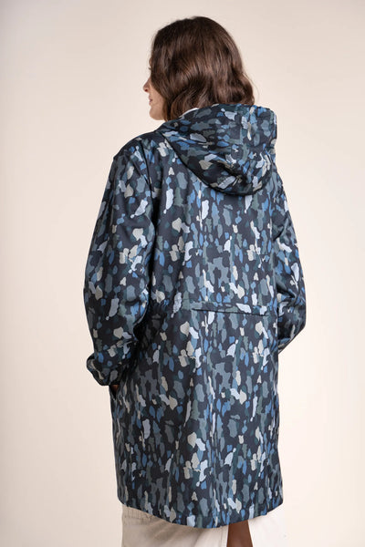 Amelot Printed - Long Raincoat - Flotte #couleur_new-camo