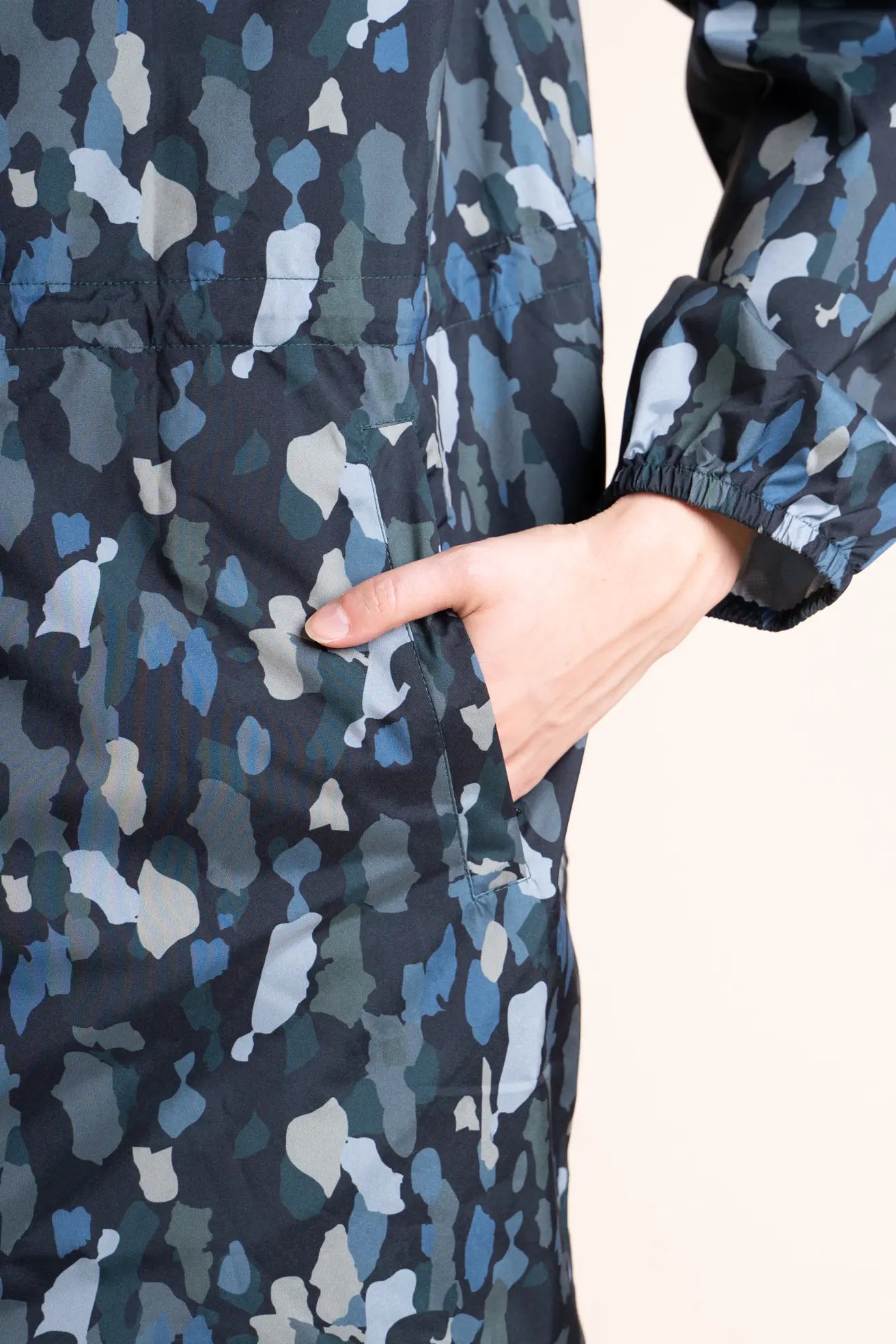 Amelot Printed - Long Raincoat - Flotte #couleur_new-camo
