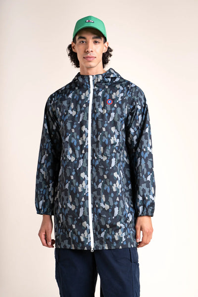 Amelot Printed - Long Raincoat - Flotte #couleur_new-camo