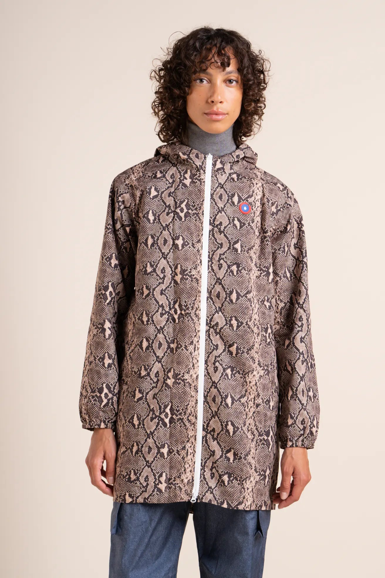 Amelot Printed - Long Raincoat - Flotte #couleur_python