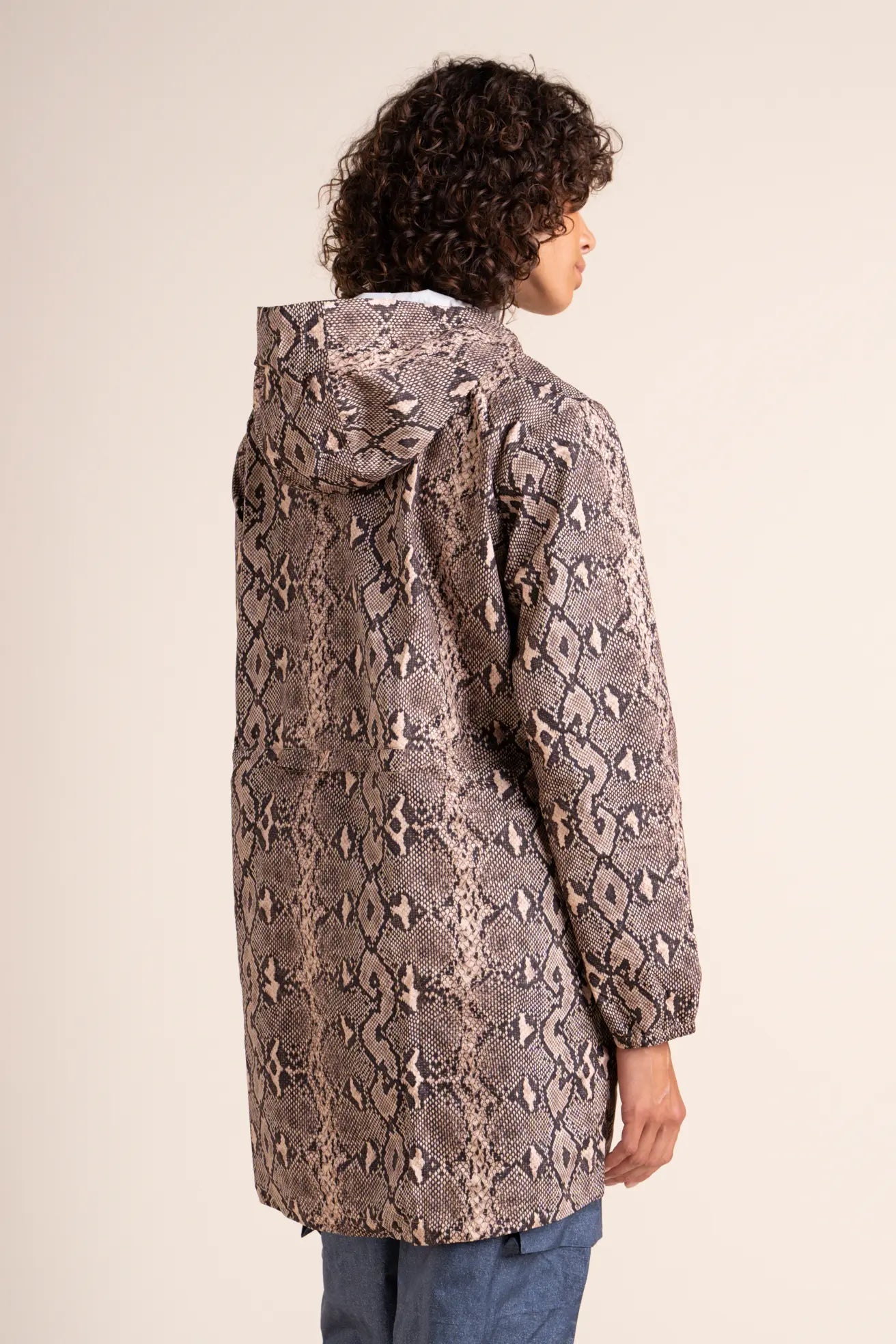 Amelot Printed - Long Raincoat - Flotte #couleur_python