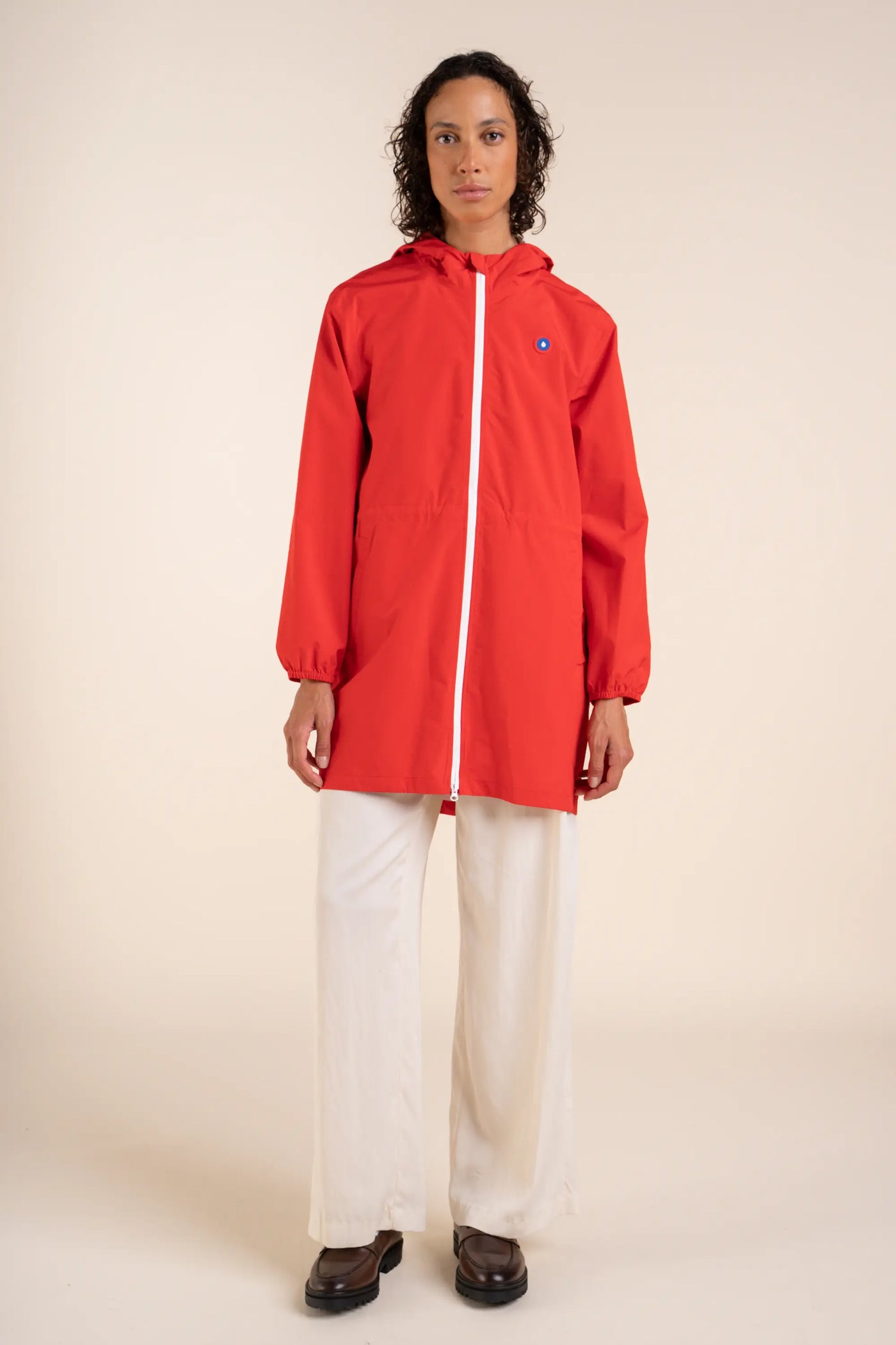 Amelot Couleur - Long raincoat - Flotte #couleur_rouge