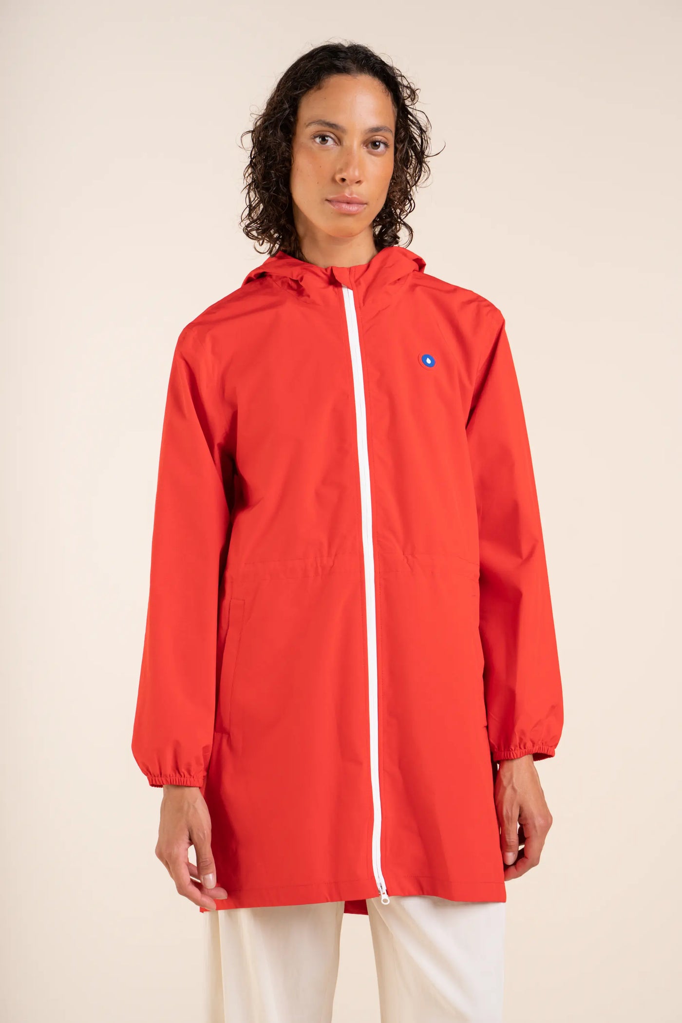 Amelot Couleur - Long raincoat - Flotte #couleur_rouge