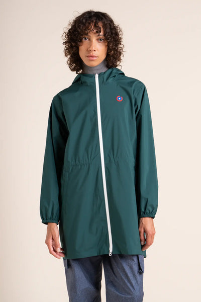 Amelot Couleur - Long raincoat - Flotte #couleur_sapin