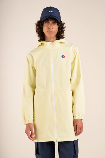 Amelot Couleur - Long raincoat - Flotte #couleur_vanille