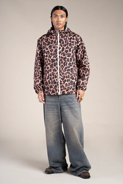 Passy - Raincoat Windbreaker Short - Flotte #couleur_new-leopard