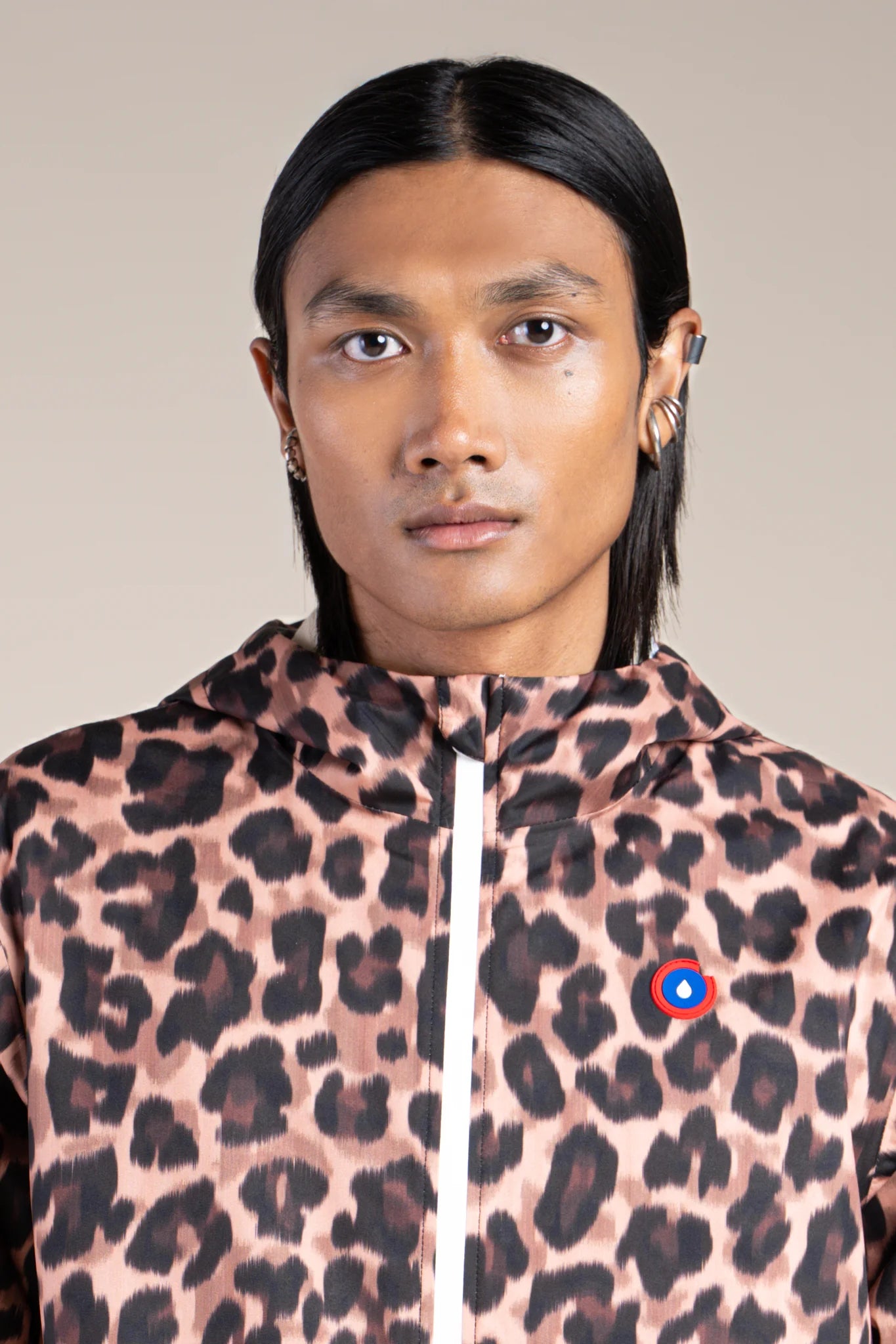 Passy - Raincoat Windbreaker Short - Flotte #couleur_new-leopard