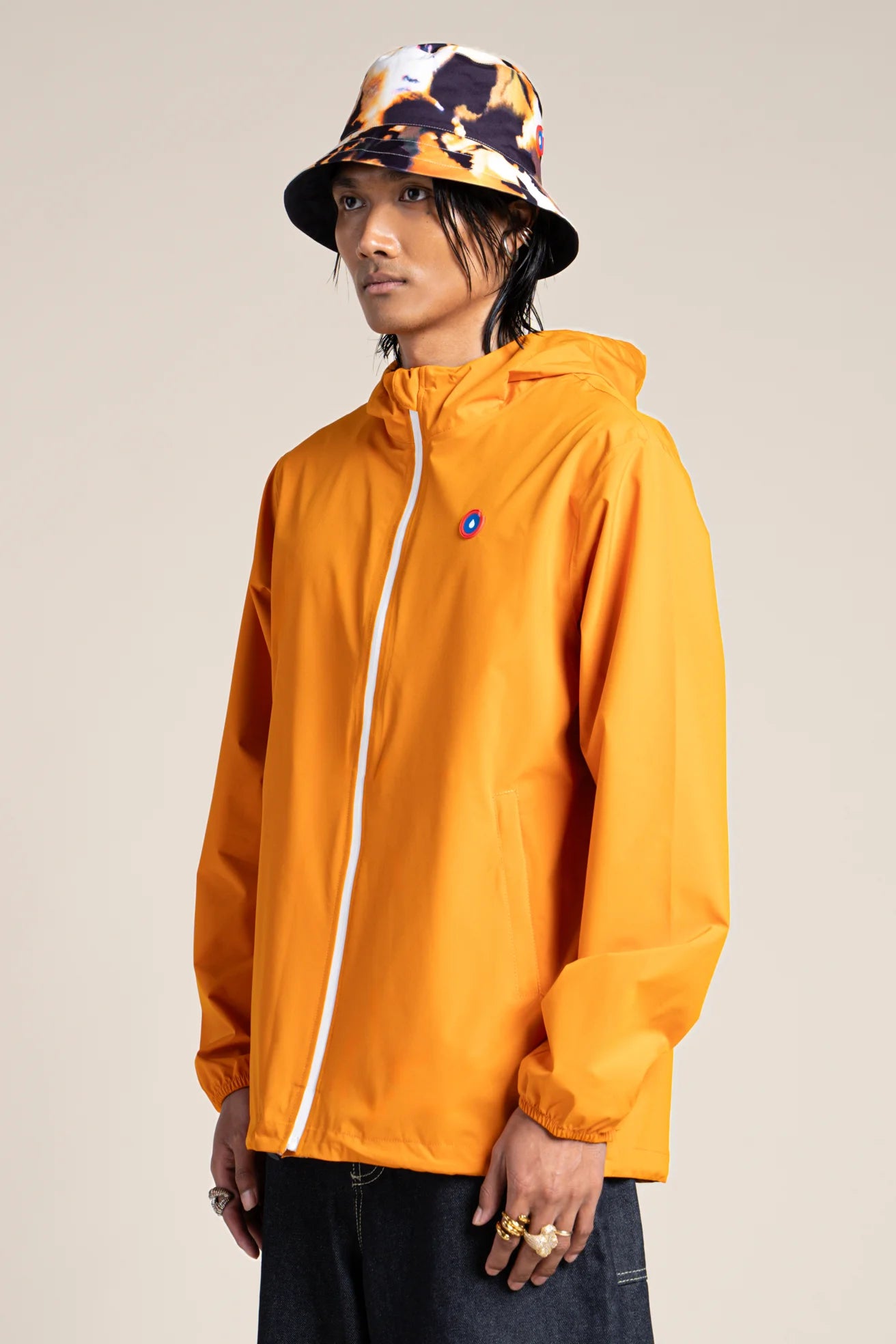 Passy - Raincoat Windbreaker Short - Flotte #couleur_abricot