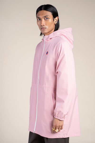 Waterproof and lined long jacket #couleur_bonbon