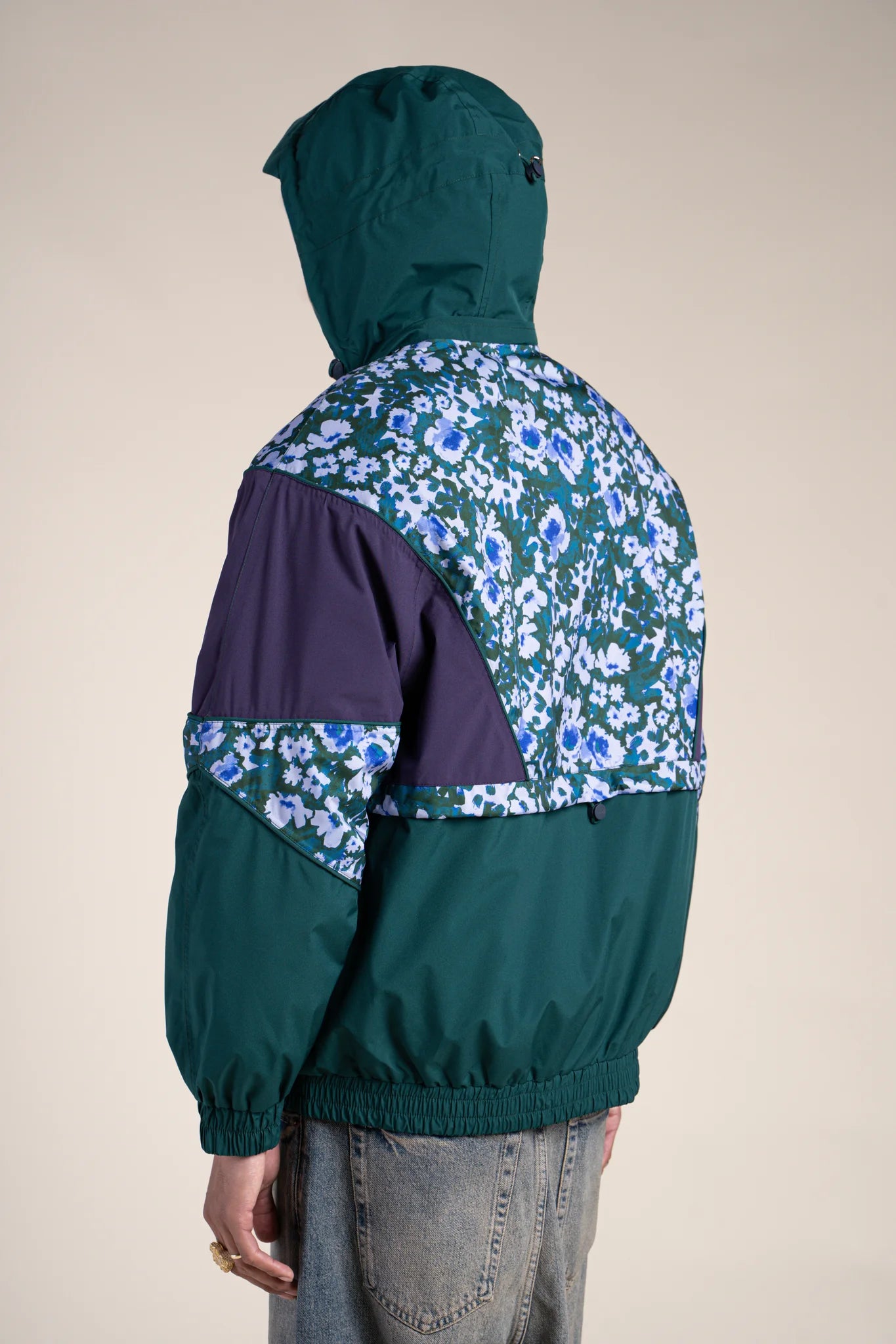 SAINT MARTIN waterproof jacket #couleur_geranium-sapin