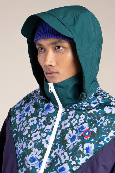 SAINT MARTIN waterproof jacket #couleur_geranium-sapin