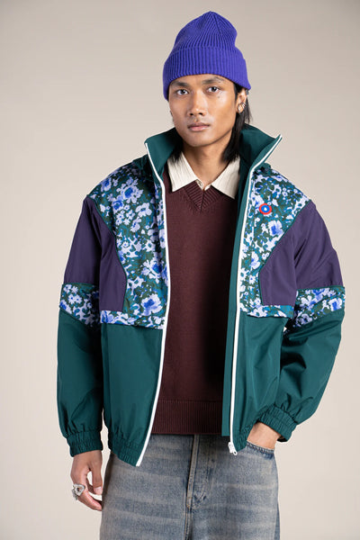 SAINT MARTIN waterproof jacket #couleur_geranium-sapin