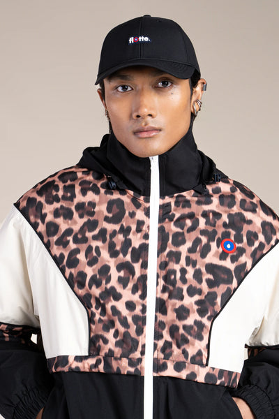 SAINT MARTIN waterproof jacket #couleur_new-leopard-Black