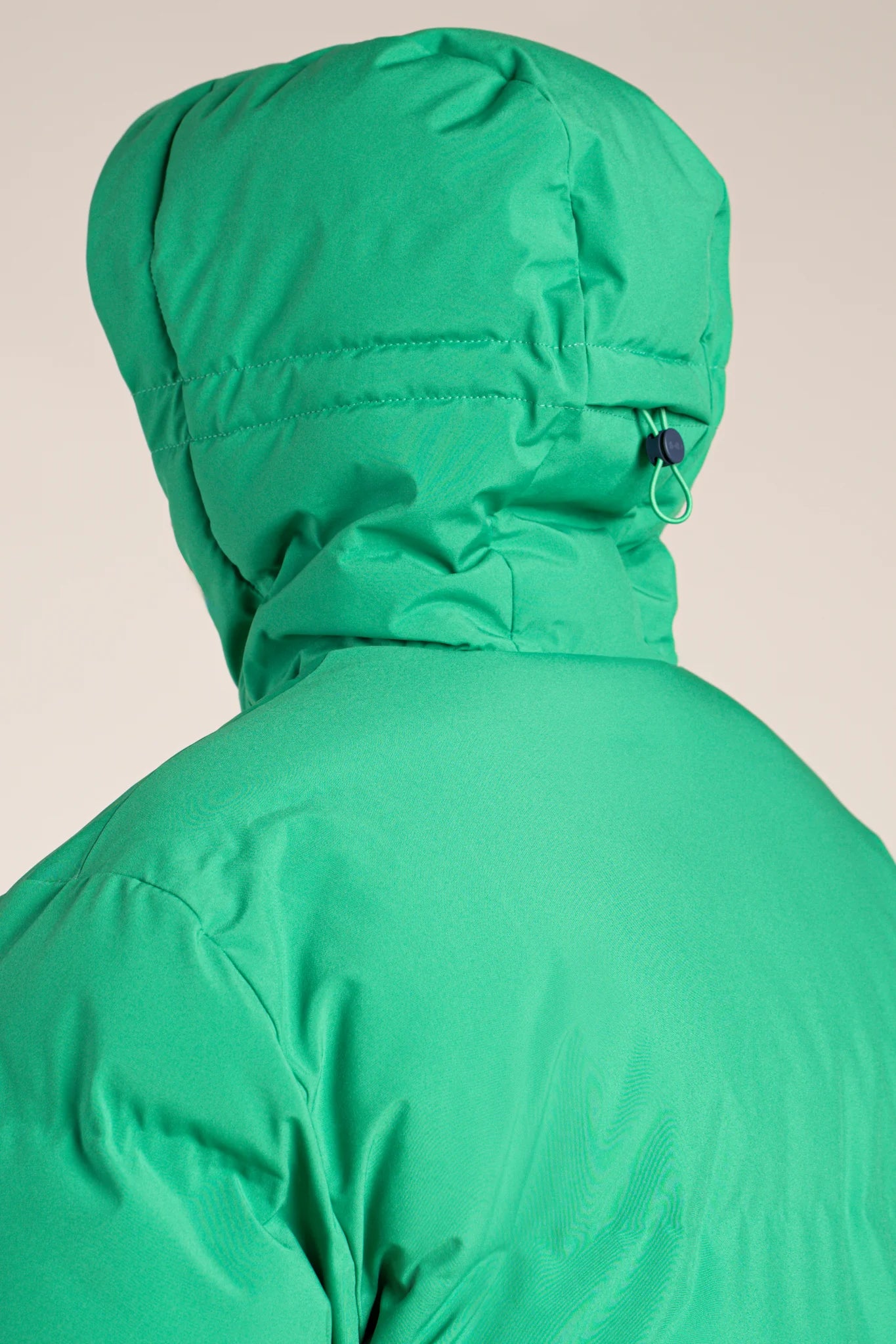 Waterproof mid-length down jacket - #couleur_cactus