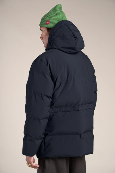 Waterproof mid-length down jacket - #couleur_ombre