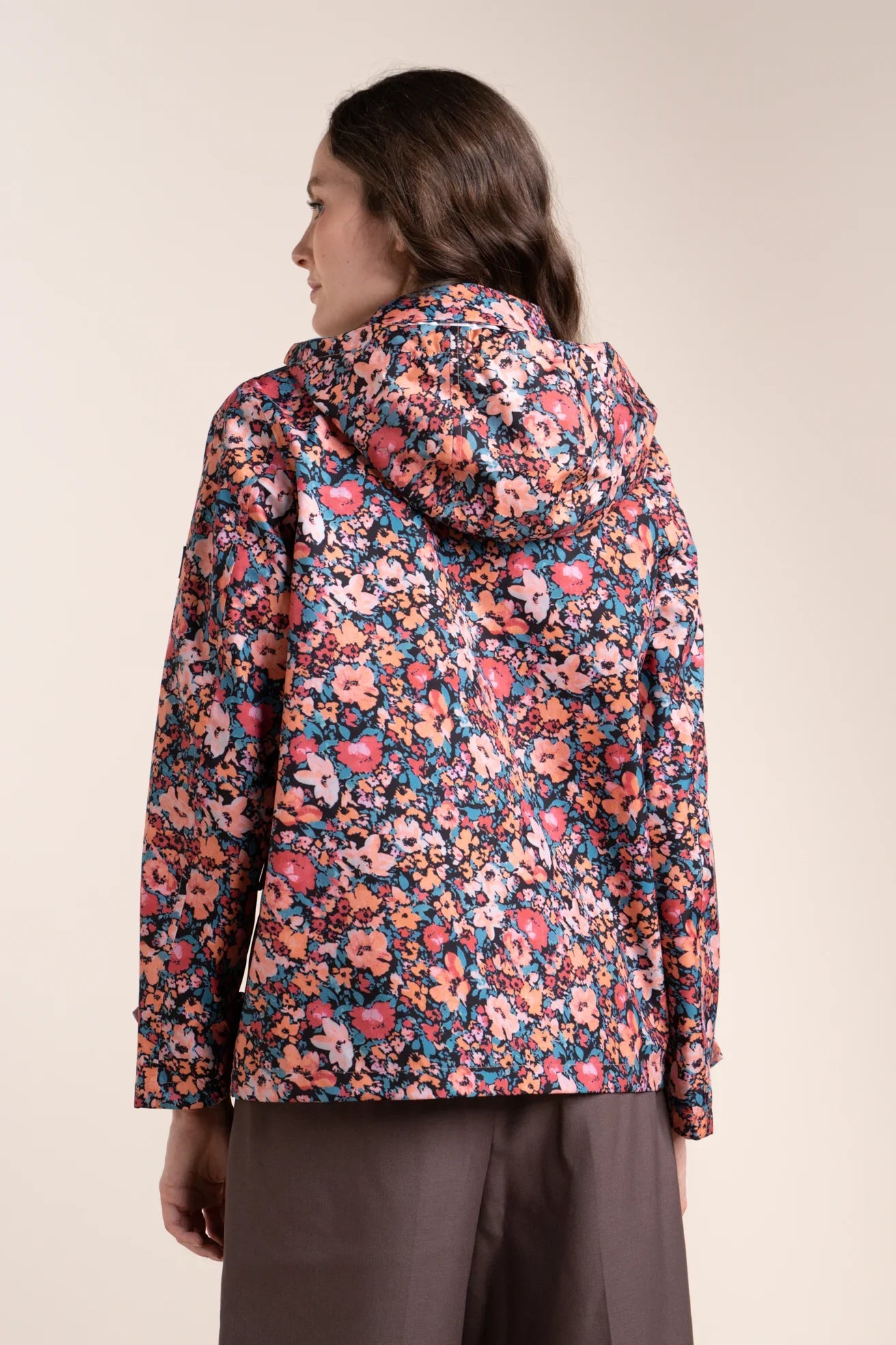 Bonne Nouvelle - Waterproof and windproof jacket Made in France - #couleur_blossom